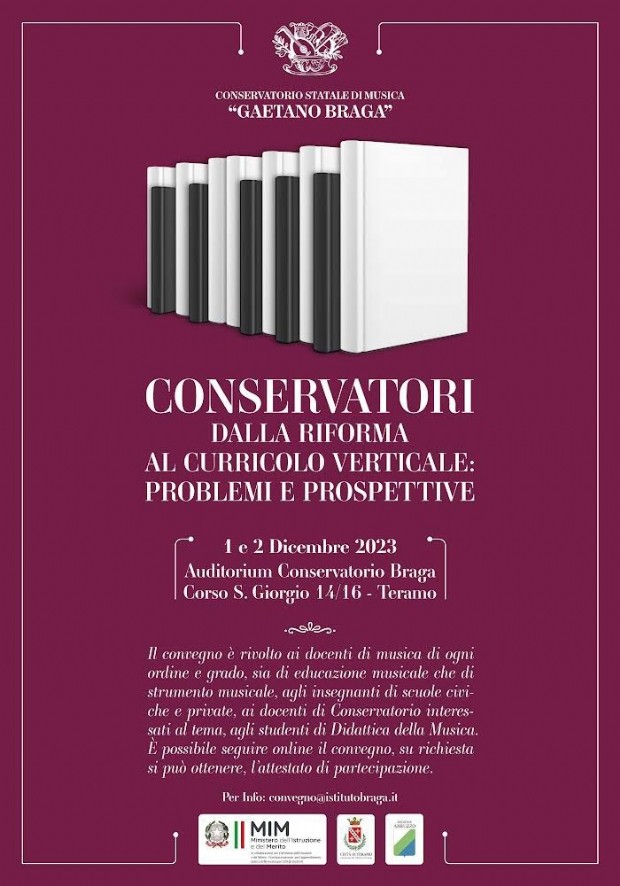 Convegno Nazionale  Conservatori, dalla riforma al curricolo verticale: problemi e prospettive"